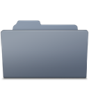 Open Folder Graphite icon